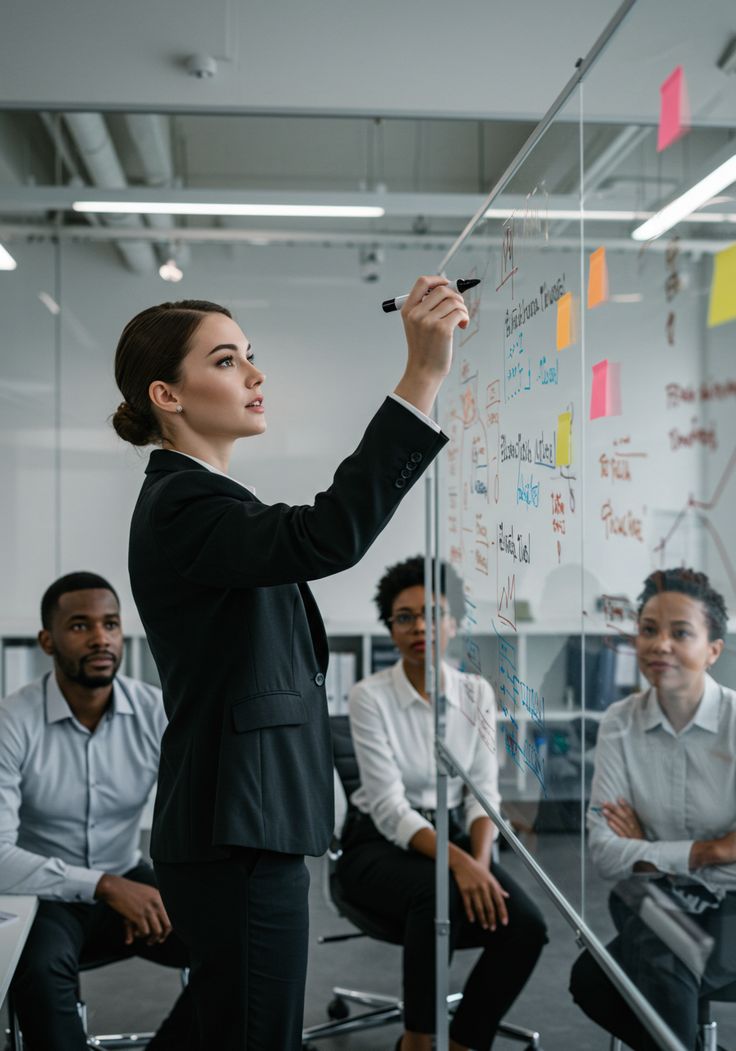 Person in konzentrierter Arbeit